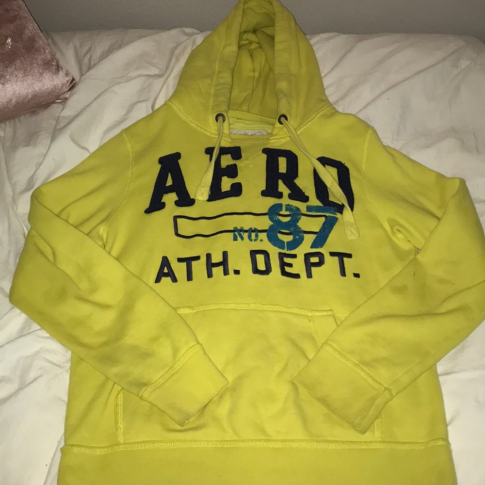 Aeropostale Yellow Hoodie SIZE M